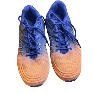 Kricely Men Trail Shoes Orange Black Lace Up Athletic Sneakers Size 42 EU 8 US